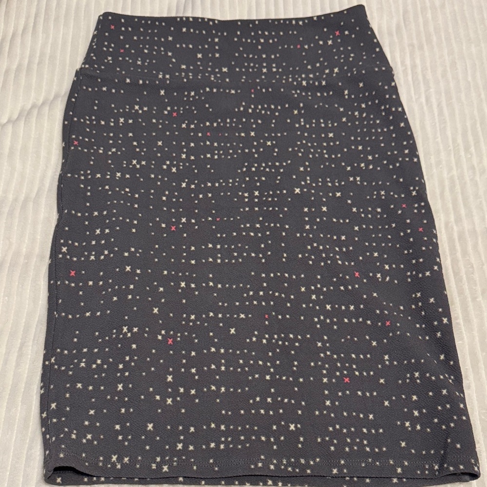 Elegant Gray Starry Patterned Women's Skirt